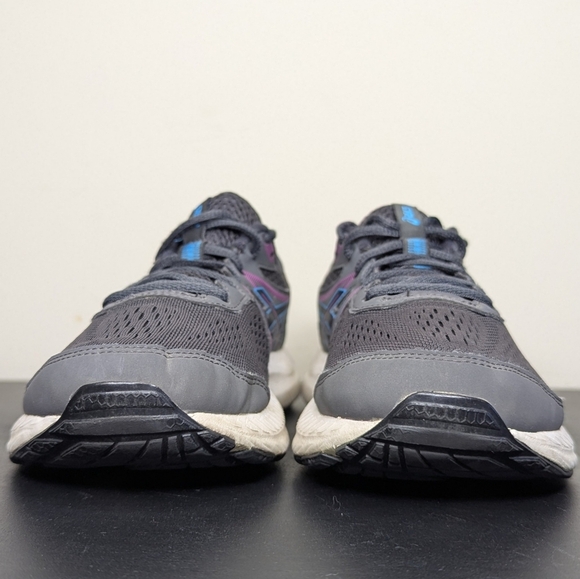 ASICS Women's Gel-Contend 7 Running Shoes Graphite Gray Digital Aqua Size 8.5 - Picture 2 of 9